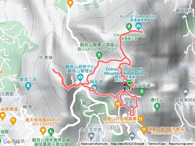 觀音山硬漢嶺、牛港稜、凌雲寺