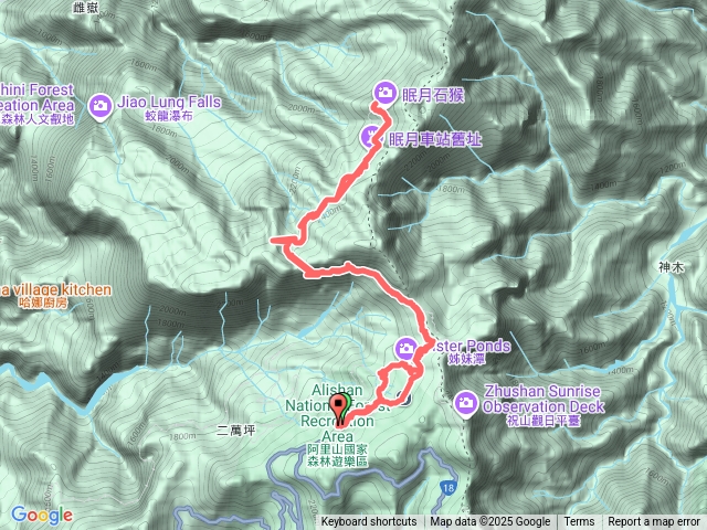 阿里山眠月線、姐妹潭