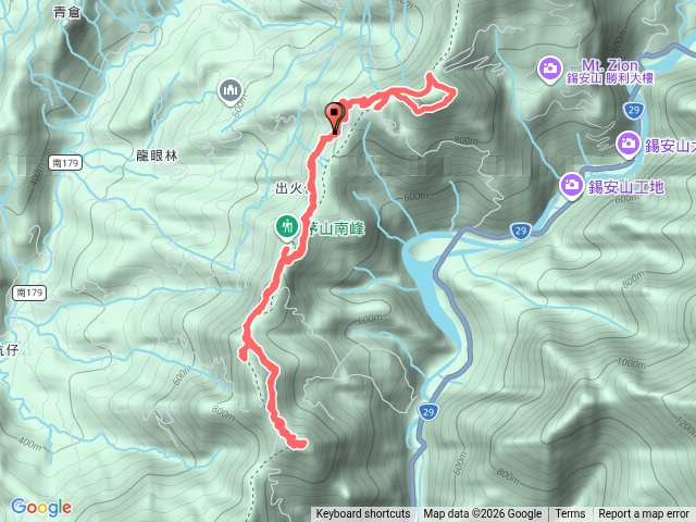 西阿里關山附近大烏山北段稜線登山預覽圖
