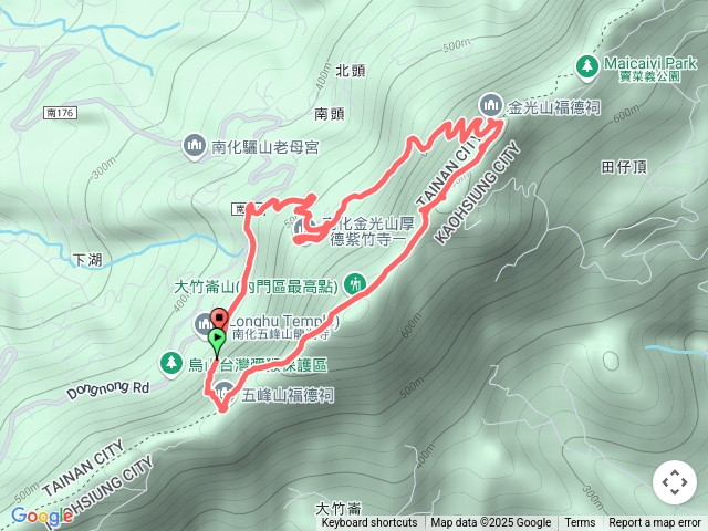 南化龍湖步道-大竹崙山、竹子尖山
