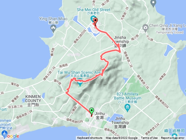 D5金湖鎮市區上太武山由蔡厝下至沙美老街