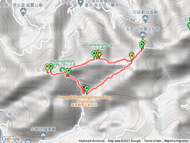 皇帝殿東、西峰、天王廟