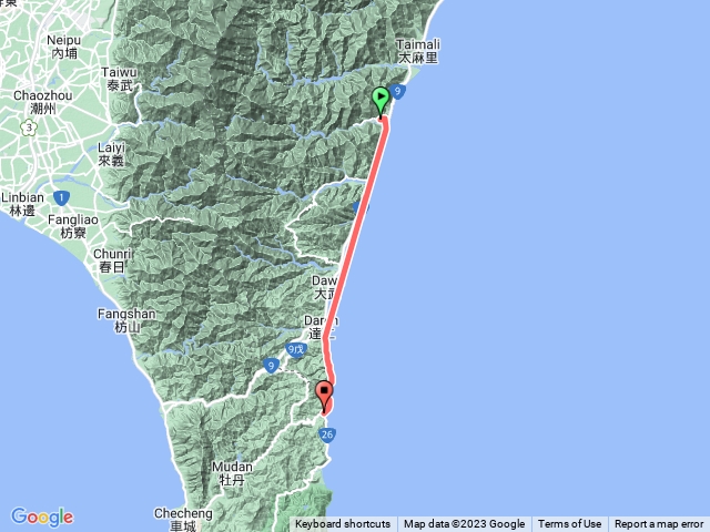 太麻里至阿郎壹古道