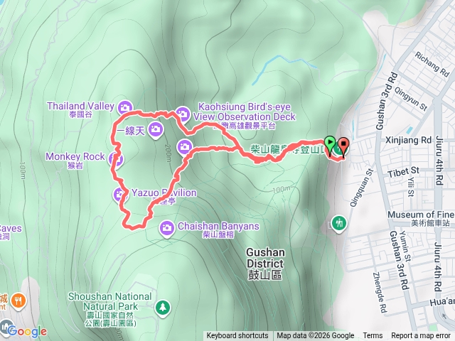 柴山木棧道（龍泉寺-雅座-猴區亭-龍泉寺）預覽圖