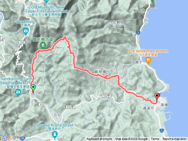 淡蘭古道北路（牡丹車站、燦光寮古道、楊亭理古道出澳底）