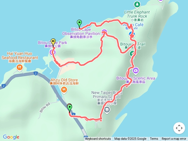 鼻頭腳步道祕境無燈塔