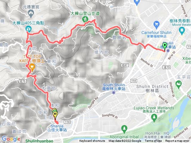 樹林火車站_大同山_青龍嶺_大棟山_山佳火車站