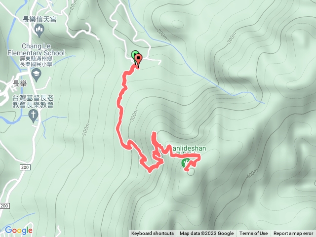 萬里得山登山步道