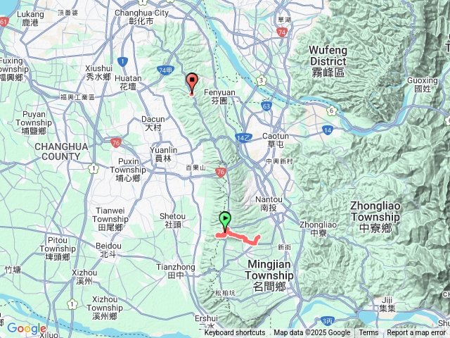 橫山.牛牯嶺.崩坎山三顆三角點