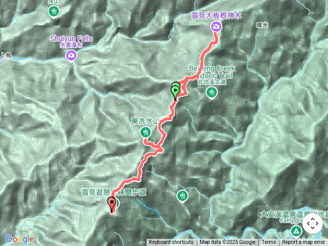 雪見北坑山大板根北坑山東洗水