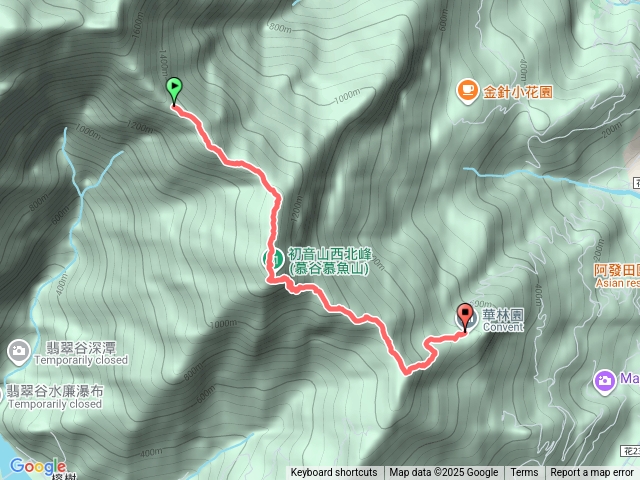 初音山西北峰（慕谷慕魚山）
