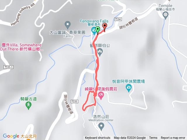 豐鄉瀑布楓香步道預覽圖