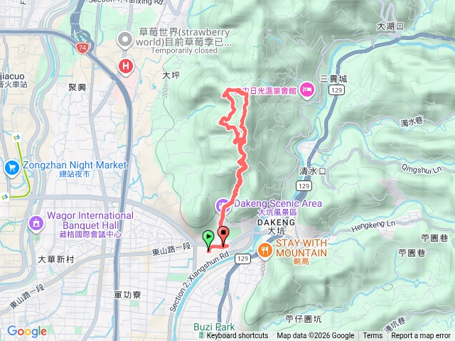 台中大坑登山步道預覽圖