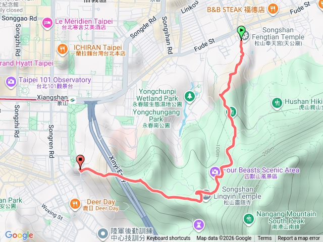 奉天宮至象山健行預覽圖