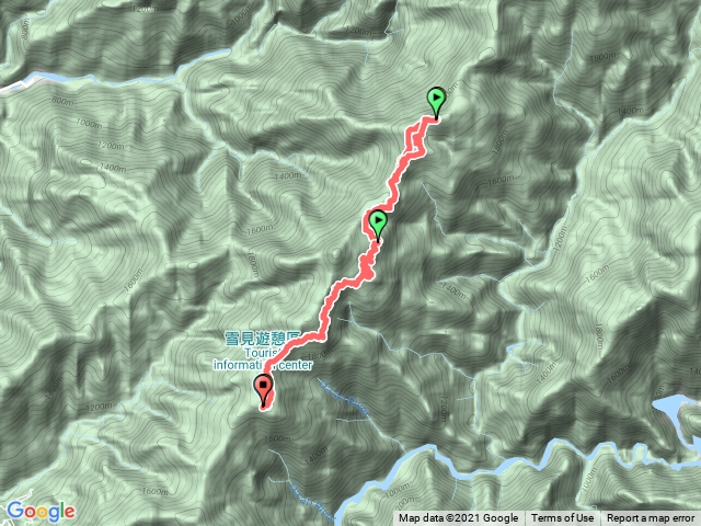 雪見國家公園。羅山林道至北坑山登山步道三角點