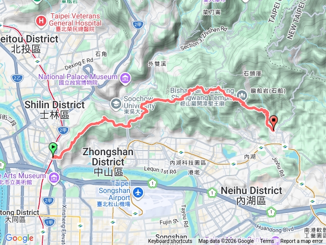 台北大縱走第五段接鯉魚山步道預覽圖