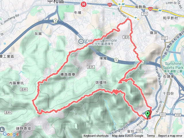 2025微笑山線縱走尋寶集章任務微笑山線：【天上山系】烘爐地土地公段202507080912
