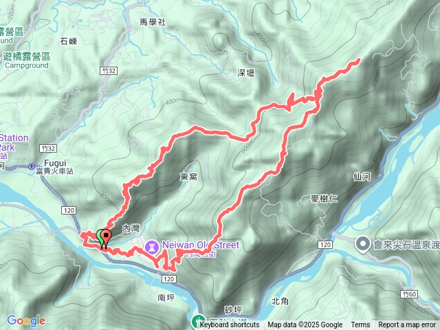 白石湖山 走 麥樹仁山 O型