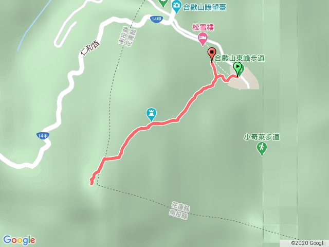 2020-05-14 南投仁愛鄉滑雪山莊上合歡東峰