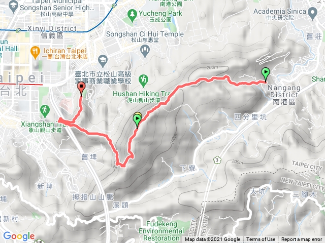 南港山》九五峯》一線天》永春崗公園