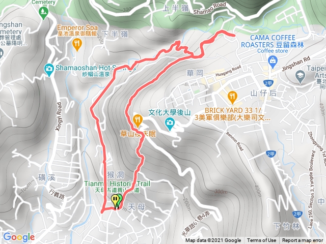 天母水管古道&翠峰瀑布O型路線