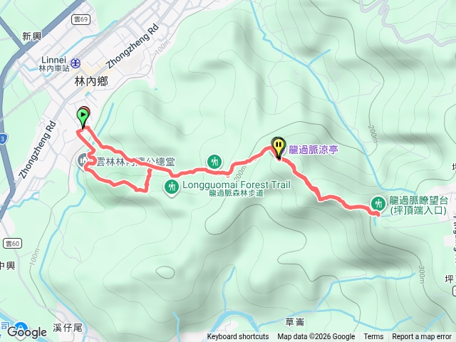 龍過脈森林步道-濟公廟入口-坪頂龍過脈涼亭-鐵管坑入口出-開復廟預覽圖