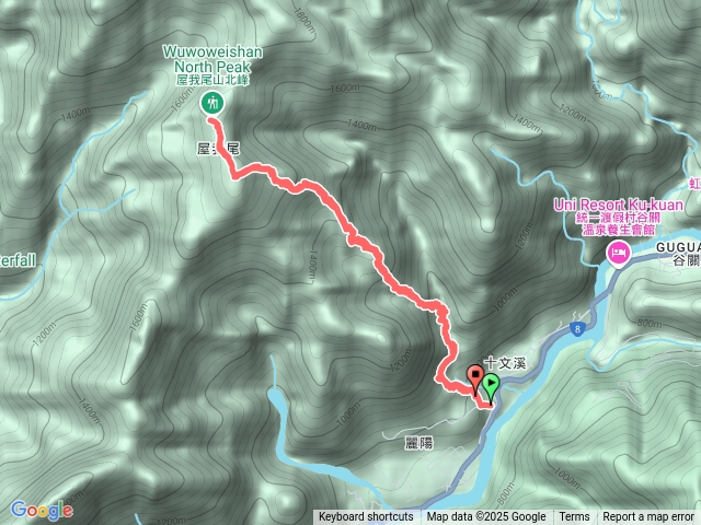 屋我尾山+屋我尾北峰預覽圖