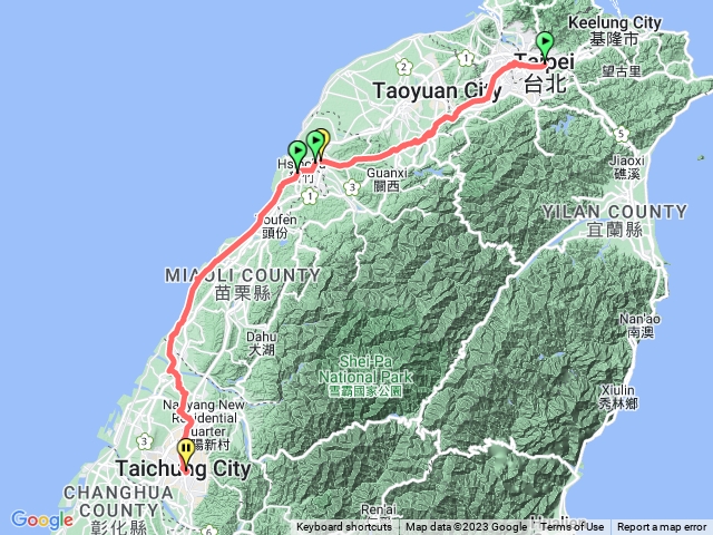 台北 - 台中 騎車之旅