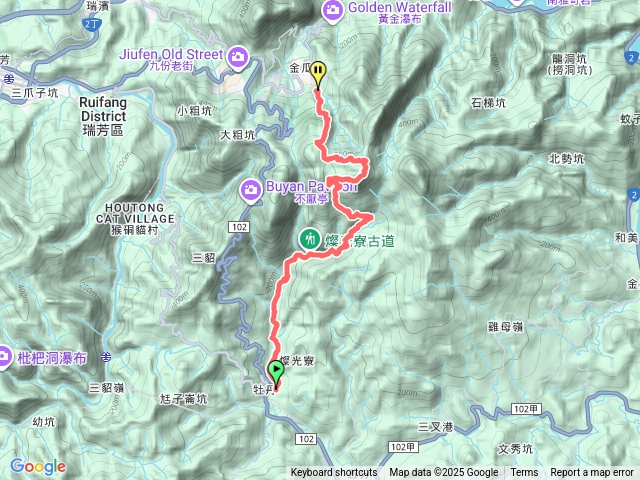 牡丹-燦光寮古道-燦光寮山-黃金博物館