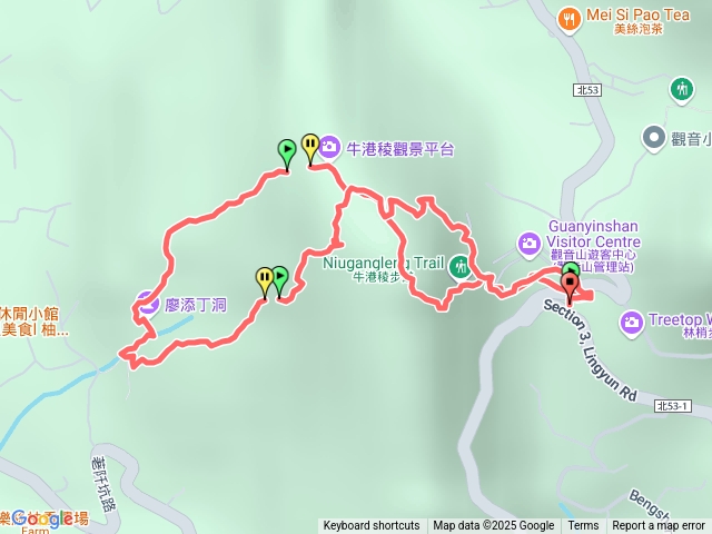 牛港稜山廖添丁洞八字環繞