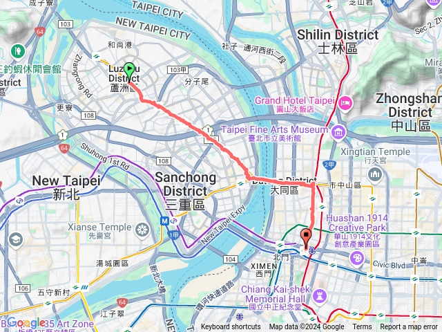 2024.10.30阿丁分段徒步環島之拼圖-捷運三民高中～台北車站