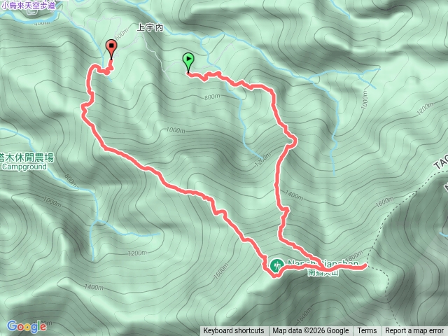 上宇內山、魯培山、南插天山、義興山 連走預覽圖