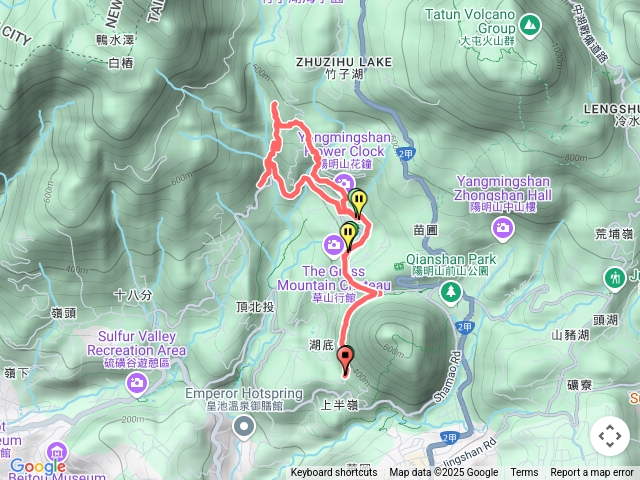 橫嶺古道～草山觀瀑平台～青春嶺下