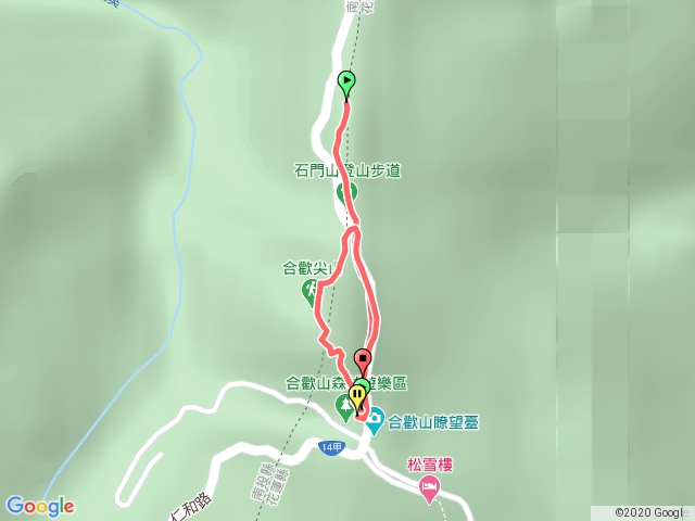 南投石門山，合歡尖峰