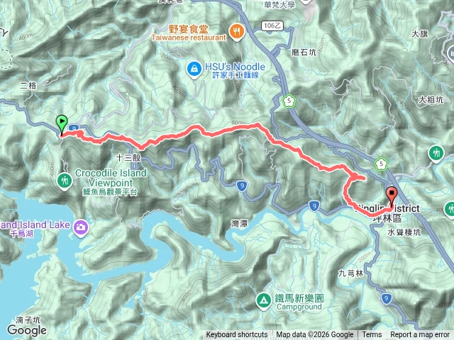 石碇小格頭縱走坪林十連峰（小格頭-雲海山-風露嘴山-粗坑崙山西西峰-粗坑崙山西峰-粗坑崙山西南峰-粗坑崙山-粗坑崙山東峰-大格門山-獵狸尖山-烏窟子山-水柳腳-坪林老街）預覽圖