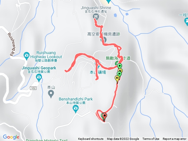 金瓜石地質公園,海景步道，金瓜石神社