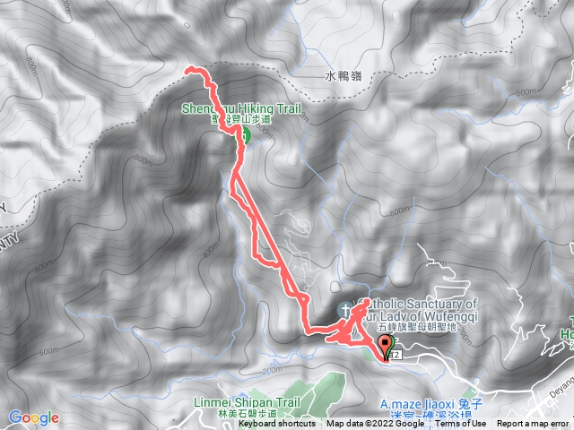 聖母登山步道+五峰旗瀑布群