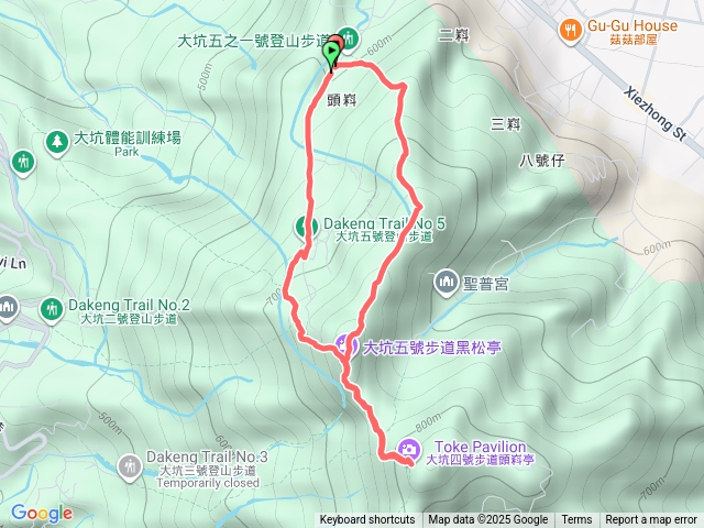 20251213大坑五號>頭嵙山>大坑五之一>二嵙山>登山口預覽圖