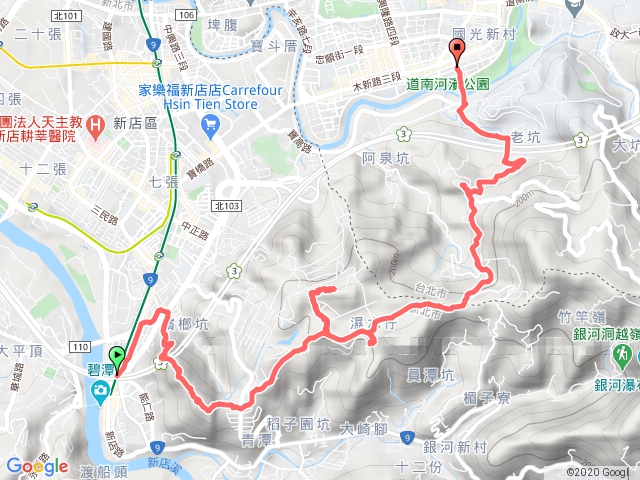 新店小獅山 - 高麗坑山 - 大香山 - 阿泉坑山 - 文山恆光橋