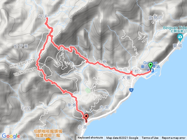 梗枋百年古道  龜山進外澳出C型連走