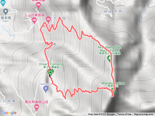 馬那邦山O型路線 (天然湖登山口入，上湖登山口出)