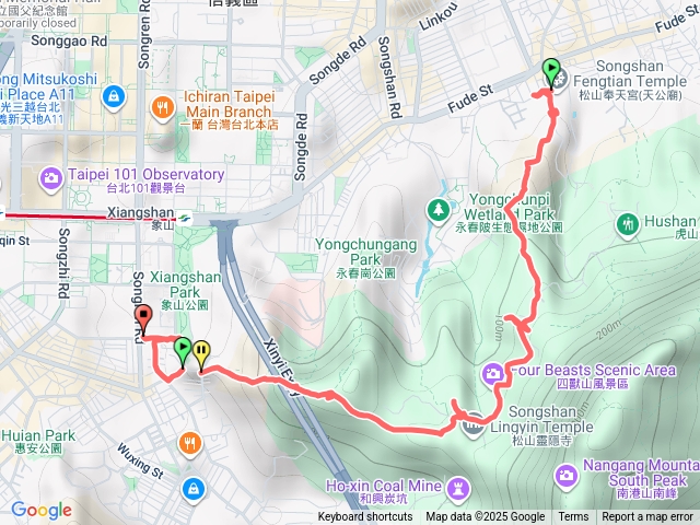 四獸山簡單路線