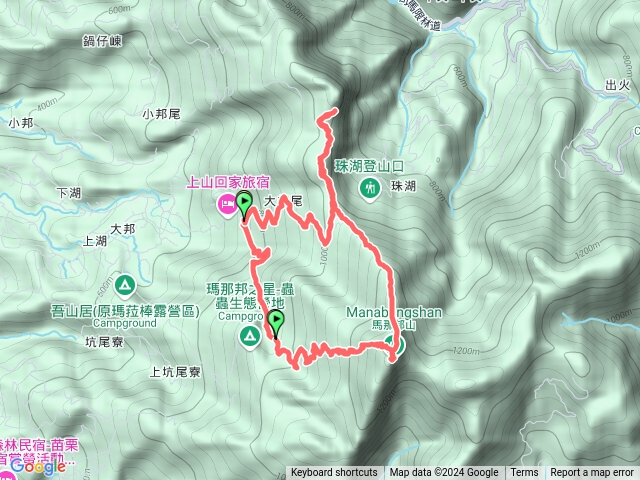 馬那邦山、細道邦山20241107預覽圖