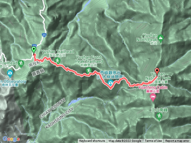 塔塔山入玉山北峰單攻單程