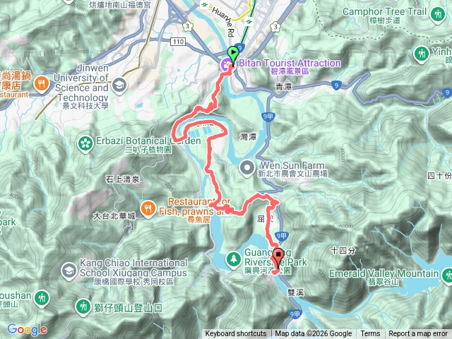 20260118 新潭山區健行(新店.和美山.美之城.直潭.直潭壩.屈尺.屈尺壩.廣興橋)預覽圖