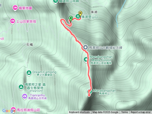 馬那邦山（珠湖登山口