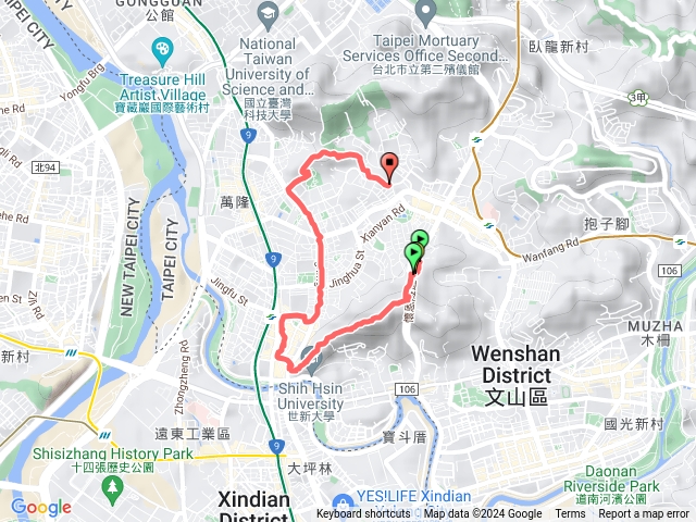 仙跡岩-文山森林公園環繞縱走