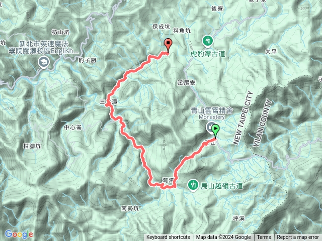 烏山古道>灣潭古道>北勢溪古道 U走預覽圖