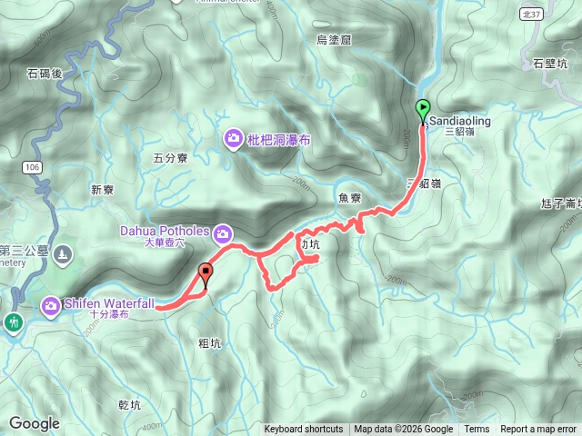 三貂嶺瀑布群步道預覽圖