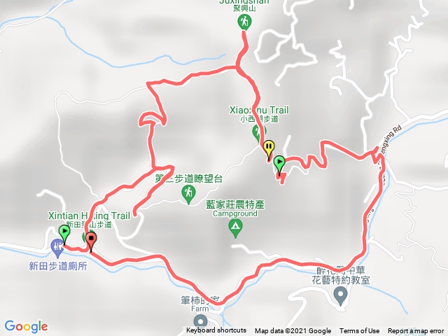 聚興山，新田燈山步道